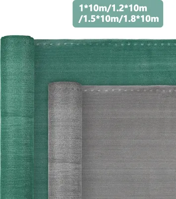 Produktbild von Zaunblende Sichtschutz - Tennissichtschutz Zaunblende Grau 1,2x10 m HDPE 150 g/m²