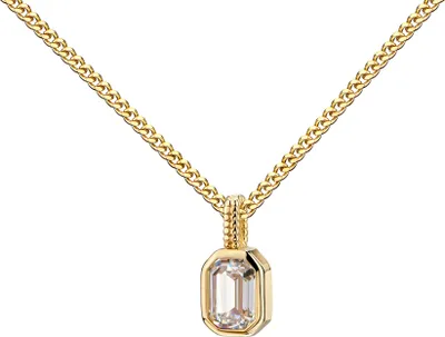 Produktbild von Kleiner Zirkonia-Goldanhänger 333 Kettenanhänger Gold für Damen. Mit Kette 55 cm