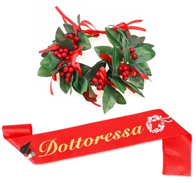 Zdjęcie produktu dla Wstążka i korona na uroczystość ukończenia studiów dla kobiet
