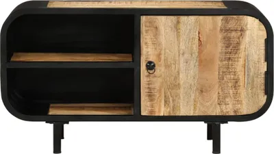 Produktbild von vidaXL TV-Schrank 90x30x48 cm Raues Mangoholz