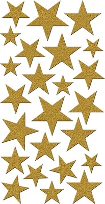 Produktbild von Sticker - 9x17,5 cm - Weihnachten - Glitter-Sticker gefüllte - 24