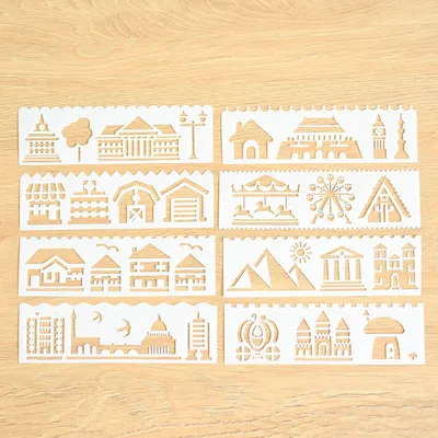Produktbild von INF Zeichenschablonen-Set für kreative Kunstprojekte C