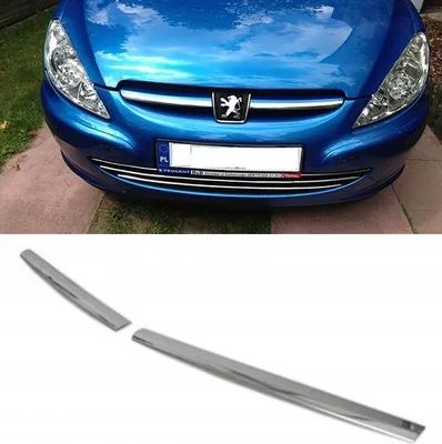 Produktbild von Peugeot 307 SW HB Chrom-Kühlergrillleisten Chrom