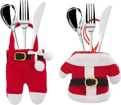 Immagine prodotto di Decorazione da tavola natalizia Verk - Copriposate Babbo Natale