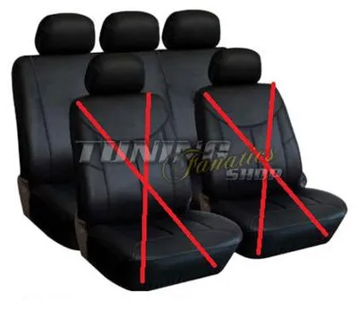 Produktbild von PREMIUM Kunstleder Sitzbezug Schonbezug RÜCKBANK SCHWARZ SET für viele Fahrzeuge