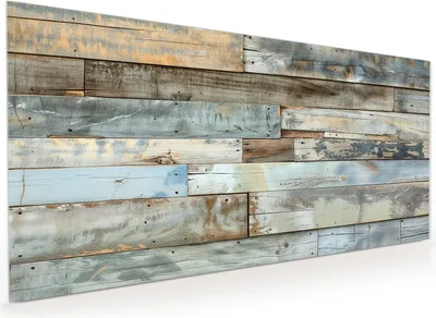 Produktbild von Küchenrückwand Spritzschutz Glas mit Motiv Alte Holzplanken 40 x 40 cm