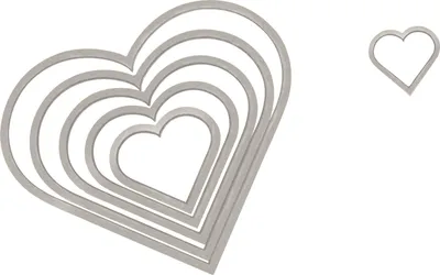 Image de Sizzix Framelits Pochoir de découpe "cœur