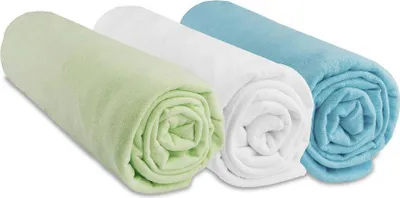 Produktbild von 3er-Set Spannbettlaken Jersey 100% Baumwolle - 70x140 cm