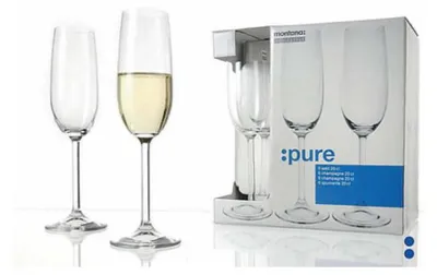 Zdjęcie produktu dla Kieliszek do szampana Gkbd Brands seria PURE 200 ml 6-pak