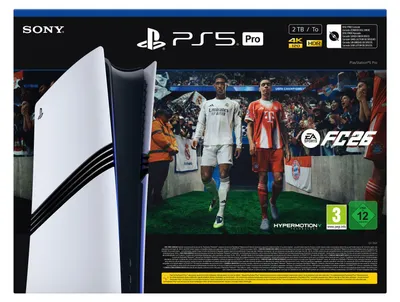 Produktbild von Sony PlayStation 5 Pro + EA Sports FC 26 Bundle 2 TB WLAN Schwarz, Weiß
