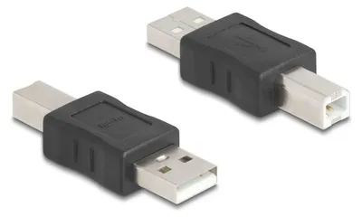 Produktbild von DeLOCK 67198, USB Type-A, USB Type-B, Schwarz