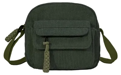 Image de Sac bandoulière en velours côtelé pour femmes, avec bandoulière réglable