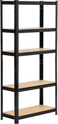 Produktbild von Schwerlastregal – Metallregal – Standregal – Werkstattregal – Kellerregal – Schwarz – 70 cm – Platzsparendes Schwerlastregal für Garage und Lager