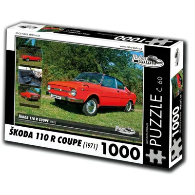 Obrázok produktu pre Puzzle č. 60 - ŠKODA 110 R COUPE (1971) 1000 dielikov