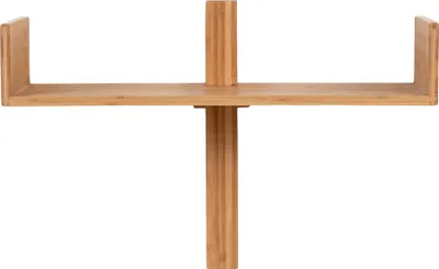 Produktbild von Wandregal >Villa< in Hellbraun, Bambus - 50x36x25cm (BxHxT)