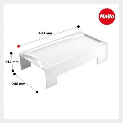 Obrázek produktu pro Hailo víko 1040229 bílé pro systém Tandem Terzett odpadkový koš