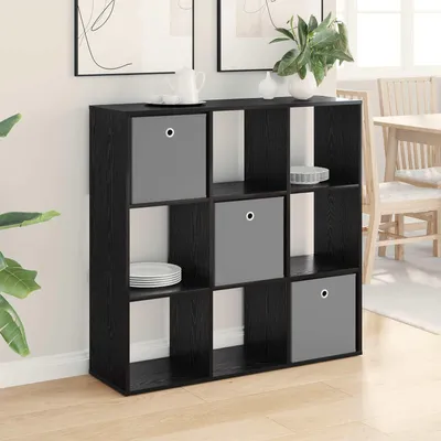 Immagine prodotto di Credenza vidaXL nera effetto rovere 102 x 31 x 99,5 cm