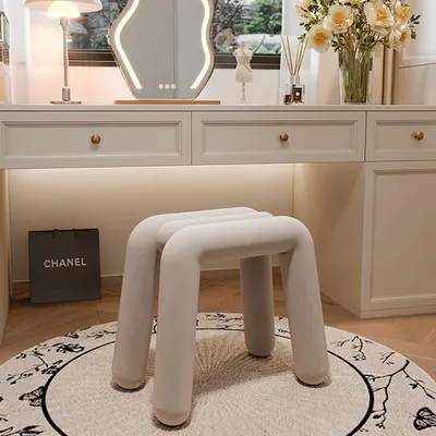 Produktbild von 360Home Stuhl Schminkstuhl Schlafzimmerstuhl Minimalistisch und Modern Beige