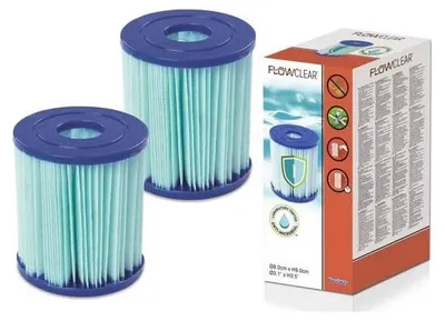 Obrázek produktu pro Bestway 58510, Filtrová kazeta, Modrá, Bílá, I, 1200 l/h, 178 g, Krabice