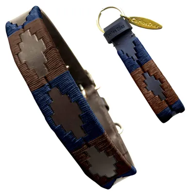 Produktbild von s Leder-Halsband für Hunde im Polo-Stil