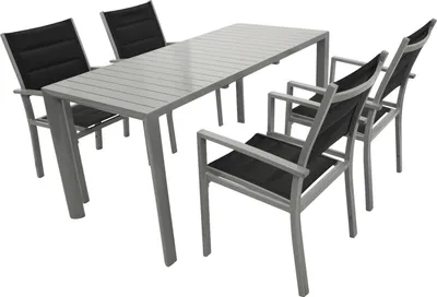 Produktbild von Garnitur 5-teilig Aluminium silber