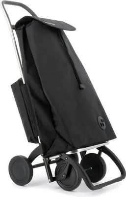 Image de Chariot de courses Rolser I-Max Thermo Zen, 4 roues, cadre en aluminium, sac étanche, capacité 43 l, sac isotherme 4 l, noir