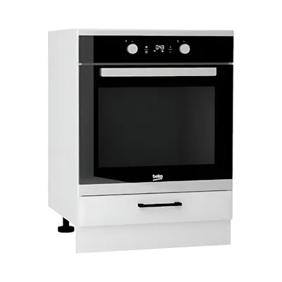Produktbild von Herdumbauschrank - Küchen Unterschrank - Arvion DK60 - 60 cm - Weiß / Matt - Funktionale Küchenlösung