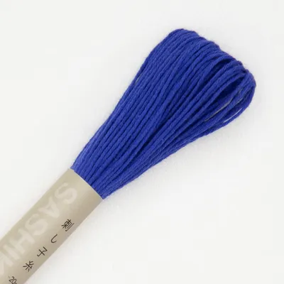 Obrázok produktu pre Olympus Sashiko, priadza, bavlna, cievka, cca 20 metrov, farba 23, kráľovská modrá, vyrobené v Japonsku