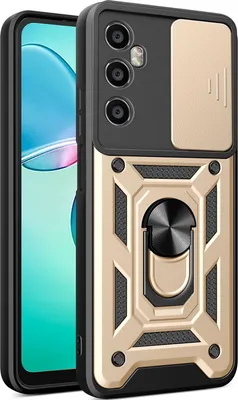 Produktbild von Hülle für Realme C65 4G Magnetische Ring Ständer Halter Dia Kameraschutz TPU Bumper Silikon Schutzhülle Gold