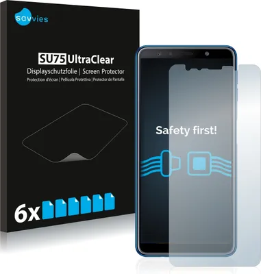 Produktbild von 6x Für Samsung Galaxy A7 2018 Schutzfolie Savvies Displayschutz Display Schutz Folie Klar Transparent