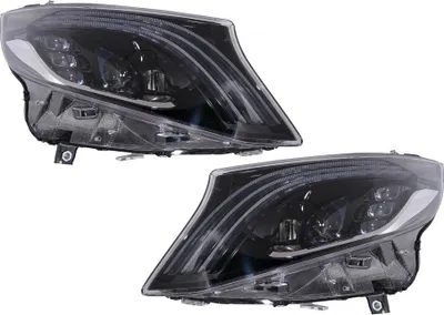 Produktbild von LED Scheinwerfer für Mercedes V W447 16-20 schwarz ersetzt Halogen.