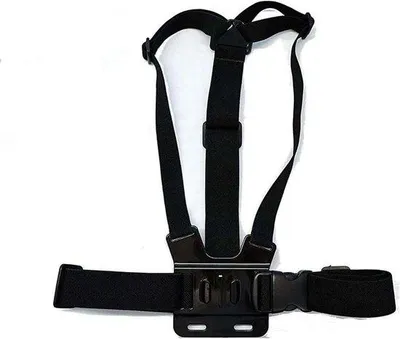 Productafbeelding van Elastische Body Strap - Camera Houder - Actie Opnames - Volledig Verstelbaar - One Size - Zwart