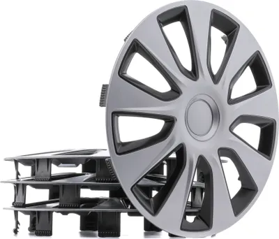 Produktbild von 14" Zoll Radkappe Silber Schwarz Radzierblende Radblende 100009A0037 RIDEX