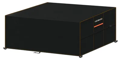 Image de Housse de protection pour meubles de jardin, imperméable, en Oxford 420D, dimensions 230x165x74 cm