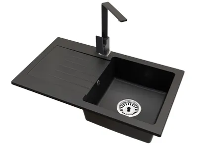 Produktbild von Küchenspüle Einbecken Leon Siphon Armatur