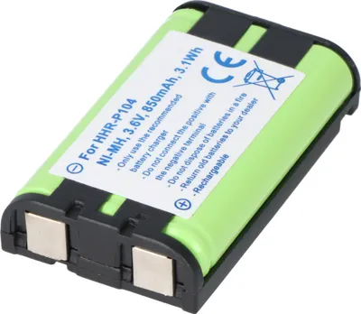 Produktbild von Akku passend für Panasonic KX-TG2302B, Panasonic KX-TG2312, HHR-P104