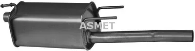 Produktbild von ASMET 05.056 Endschalldämpfer für OPEL COMBO Kasten/Kombi Auspuff