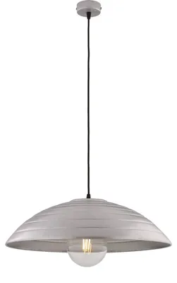 Productafbeelding van Belight - Sender - Hanglamp, diameter 50 cm, zwart, met antiekzilver decoratie, verstelbare stoffenkabel - BL308-1-ARG