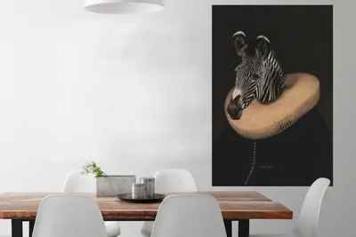 Produktbild von MuchoWow® Poster Alte Meister - Barock - Zebra 80x120 cm - Papierdruck