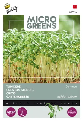 Obrázek produktu pro Buzzy Microgreens Řeřicha zahradní - jednotlivá semena - cca 15 gr | Buzzy_080334