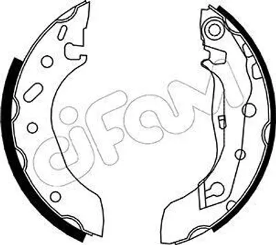 Produktbild von CIFAM Bremsbackensatz Trommelbremse Hinten für FORD Fiesta Mk4 Schrägheck (JAS, JBS) 180,0mm 153-128