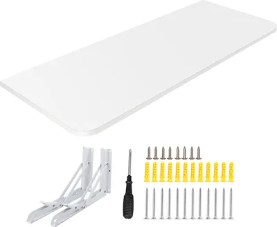 Produktbild von Wandtisch Wandklapptisch Küchentisch Schreibtisch Esstisch klappbar 60x30cm Weiß