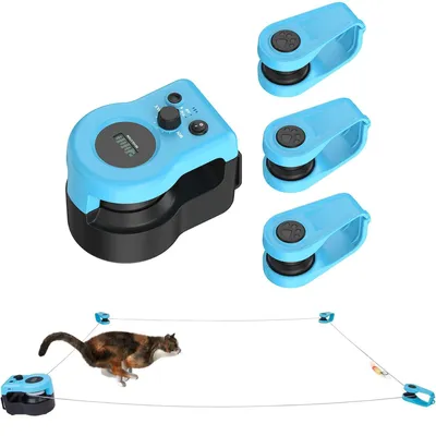 Produktbild von Katzenlaufband Spielzeug Katzenlaufrad - Automatisch - Verstellbare Geschwindigkeit - Wiederaufladbar - Für Hauskatzen