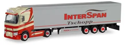 Produktbild von Herpa LKW Renault T/Aerop Schubboden-SZ Tschopp Interspan 311618