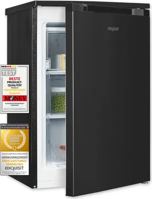 Produktbild von Exquisit Gefrierschrank GS81-051C inoxlook-az | Nutzinhalt: 85 L | 4-Sterne-Gefrieren | Standgerät