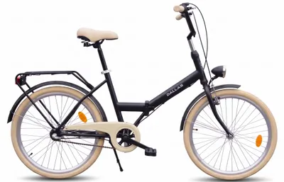 Produktbild von Dallas Bike Klapprad - 24 Zoll - Schwarz-Creme - Stahlrahmen M 17" - Shimano Nexus 3-Gang