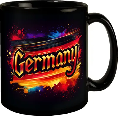 Produktbild von Germany Deutschlandflagge Tasse in Schwarz