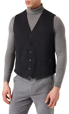 Productafbeelding van Camel Active heren vest, model 451935/2866, grijs (anthraciet 08), maat 52