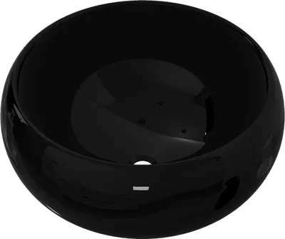 Obrázek produktu pro vidaXL Umyvadlo keramické kulaté černé 40 x 15 cm