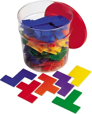 Immagine prodotto di Pezzi di Tetris Arcobaleno - Pentomino - giocattolo educativo